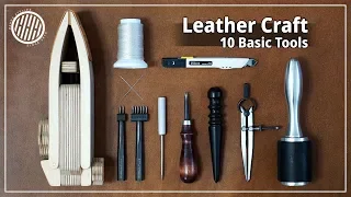 [Leather Craft] 10 leather craft tools for beginners / basic / everyday tool for me