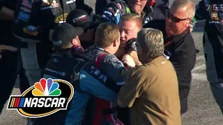 Cole Custer, Tyler Reddick involved in fight on pit road at Kansas | Motorsports on NBC