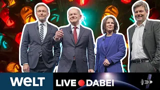 AMPEL-KOALITION: SPD, Grüne und FDP unterzeichnen Koalitionsvertrag | WELT Live dabei