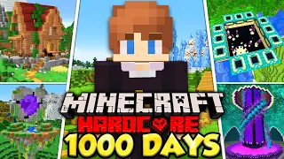 I Survived 1000 Days in HARDCORE Minecraft [FULL MOVIE]