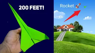 Rocket 200 Feet, How To Make A Paper Airplane That Flies Far