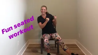 45 min. SEATED WORKOUT, Fun and Challenging workout for seniors and beginners
