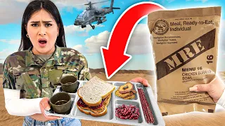 Eating ONLY Military Food For 24 HOURS!! (INTENSE)