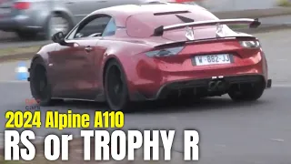New 2024 Alpine A110 RS or TROPHY R Prototype Testing on at Nürburgring