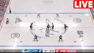 NHL LIVE - Washington Capitals vs Vancouver Canucks - 11th Feb 2024 | NHL Full Game Highlights NHL24