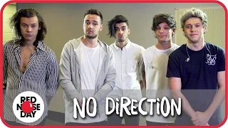 No Direction spoof One Direction for Red Nose Day