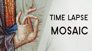 Blessing hand, Christ - Time Lapse Mosaic