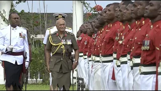 Fijian President's inauguration as the Honourary Colonel of the Regiment of the 1st FIR