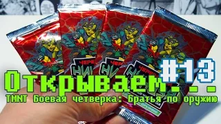 "Открываем... бустеры" #13 ККИ TMNT Братья по оружию (Боевая четверка)