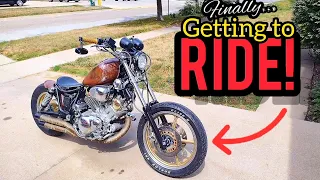 88 YAMAHA VIRAGO 1100 - The Budget Bobber Motorcycle Is Finally Reliable!  Lets Go For A RIDE!!