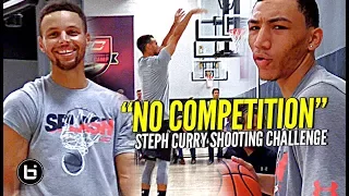 The Steph Curry Shooting Challenge! Steph DESTROYS TOP HS Guards at #SC30Select Camp!