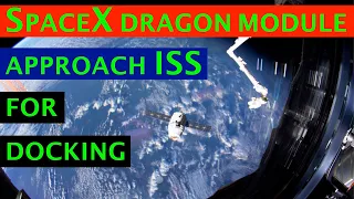 Incredible SpaceX Dragon spacecraft is approaching for docking to the International Space Station