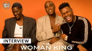 The Woman King - Lashana Lynch, Sheila Atim & John Boyega on Viola Davis and staying in character