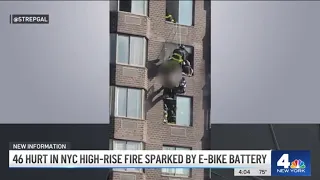 E-Bike Battery Sparks Fire in New York City High-Rise, Injuring at Least 46 People | NBC New York