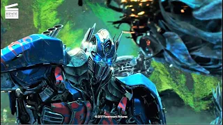 Transformers: The Last Knight (2017) - Optimus Fights The Infernocons