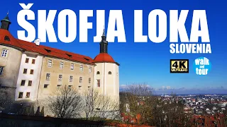 Calm Škofja Loka Old Town Walk in 4K UHD (60 fps)