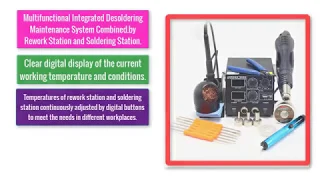 GORDAK 868D intelligent 3 in 1 anti static hot air dual digital hot air gun soldering station