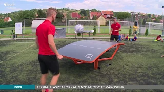 Teqball asztal a Felsővárosban: Egerben mindenki lehet focisztár!