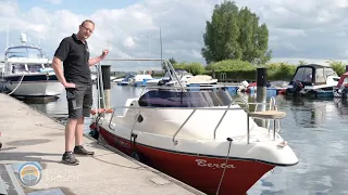 Elektroboot mit Kajüte: erschwinglich und nachhaltig | Unser neues Modell Berta