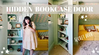 DIY Hidden Bookcase Door | A secret door for a playroom!  🤫