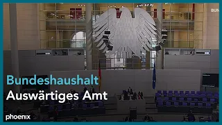 Bundestagsdebatte zum Bundeshaushalt für das Auswärtige Amt am 09.12.20