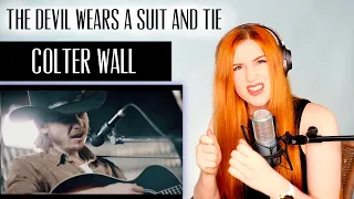 VOICE COACH REACTS | Colter Wall... THE DEVIL WEARS A SUIT AND TIE. this... just... huh?