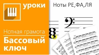 ✅🎹НОТНАЯ ГРАМОТА ЗА 15 МИНУТ - УРОК 4/5 НОТЫ БАСОВОГО КЛЮЧА(НОВЫЙ)