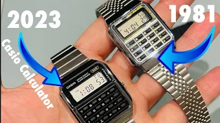 40 years apart! 2 casio calculator watches