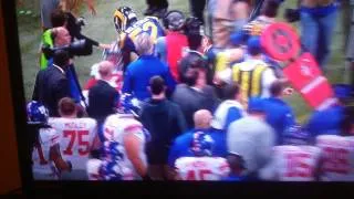 Odell Beckham hit by Ogletree sparks fight