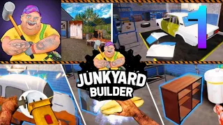 Junkyard Builder: Simulador de Construcción de Deposito de Chatarra - Full Gameplay Walkthrough #1