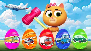Surprise Eggs Transport Kids Songs | colors fun kids | Nursery Rhymes
