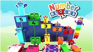 Numberblocks Step Squad HQ with Even Numbers!  Help 7 Find Numberblock 1-5! Fun Math for Kids!