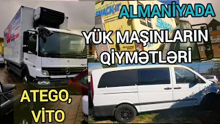 Almaniyada Yük maşınlarının qiymətləri;# Atego, Vito Fiat və başqa maşınlar.🙋‍♂️