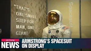 Neil Armstrong's Apollo 11 spacesuit on display to mark 50th anniversary of moon landing