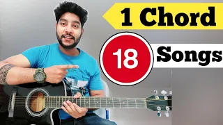 1 Chord Songs On Guitar | Part-07| 1 Chord 18 Trending  Songs | 1 Chord Lesson | Acoustic awadh Boy