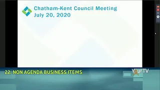 Chatham-Kent Council, July 20, 2020