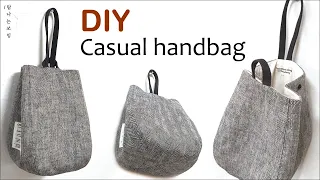 DIY Bag making 4 sides into one pattern [Sewing_tam]