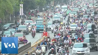 Rush Hour Traffic Back in Hanoi After COVID19 Social Isolation