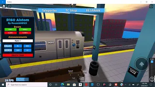 Riding the Q train full ride uptown in roblox Transit City 3 new update (Coney Island-96 street)