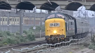 Deltic D9009 THUNDERS along the East Coast Mainline on 1Z11 & 1Z13: 06/05/17