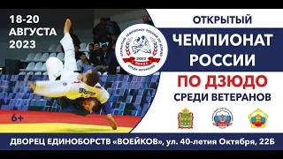 Открытый чемпионат России по дзюдо среди ветеранов 18-20 августа 2023