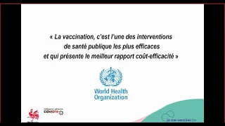 Webinaire "Vaccination contre la COVID-19  vaccins, acteurs et stratégie"