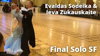 Evaldas Sodeika & Ieva Zukauskaite | Solo Slow Foxtrot | Final European Championship 2022