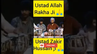 Ustad Allah Rakha Ji And Ustad Zakir Hussain Tabla Jugalbandi 🙏 #icmtabla #tabla #shorts #viral