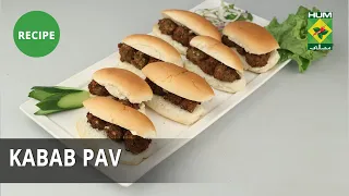 Kabab Pav Recipe | Masala Mornings | Masala TV | Shireen Anwar | Fast food