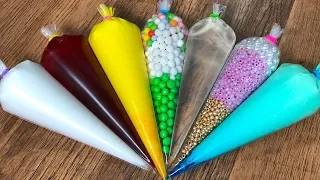 Making Crunchy Slime With Piping Bags - Satisfying Slime Video ASMR #15