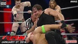 WWE RAW January 27 2014: Bryan, Cena & Sheamus vs The Shield | WWE RAW 1/27/14 - RAW UPDATES/REVIEW