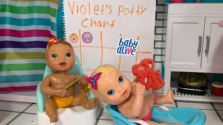 BABY ALIVE Newborn Twins Night 🌙 Time Routine and Training 🚽