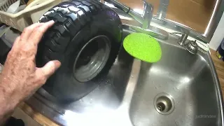 Fixing a Flat Front Lawn Tractor Tire