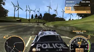 NFSMW Pursuit in a Police Car Challenge Series